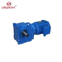 YBS Helical worm geared motor speed reducer